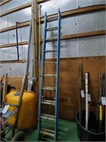 EXTENSION LADDER, WERNER, FIBERGLASS, 20'