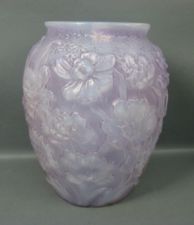 Consol. Amethyst Cased Le Fleur Vase.