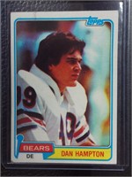 1981 TOPPS DAN HAMPTON ROOKIE CARD BEARS RC