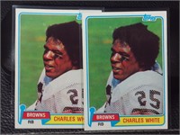 1981 TOPPS #69 CHARLES WHITE ROOKIE CARD LOT