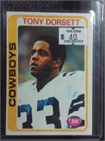1978 TOPPS #315 TONY DORSETT ROOKIE CARD HOF