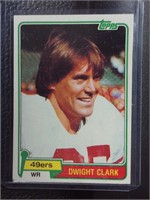 1981 TOPPS DWIGHT CLARK ROOKIE CARD 49ERS RC