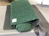 Green door mats