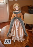 Porcelain Doll (24" Tall) on Stand