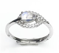 Moonstone Ring 925 Silver