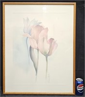 Tulips Watercolor Print By Oscar Tejeda Floral