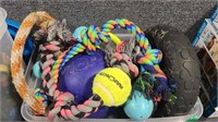 TOTE OF DOG TOYS