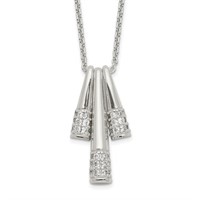 Sterling Silver Polished Fancy Design Necklace