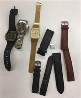 3 Watches & New Leather Straps