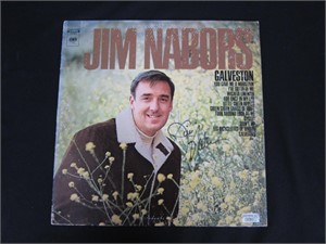 JIM NABORS SIGNED ALBUM COVER COA