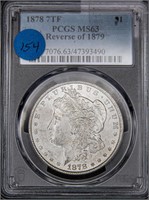 1878 Morgan Silver Dollar rev 79