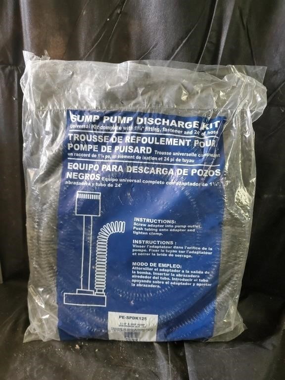 Sump pump discharge hose