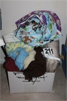 Box Lot of Blankets