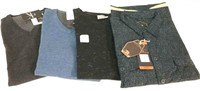 (4) XXL Mens Sweaters, T-Shirt, Flannel Shirt