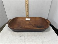 Oval dough bowl primitive