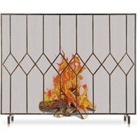 E8001  Amagabeli Fireplace Screens for Wood