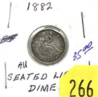 1882 Seated Liberty dime