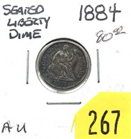 1884 Seated Liberty dime