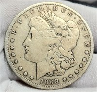 1888-O Morgan Silver Dollar F