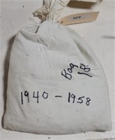 Bag Of 5,000 Wheat Cents 1940-1958