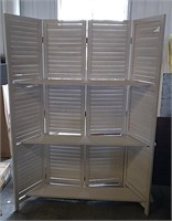 Tall folding shelving unit