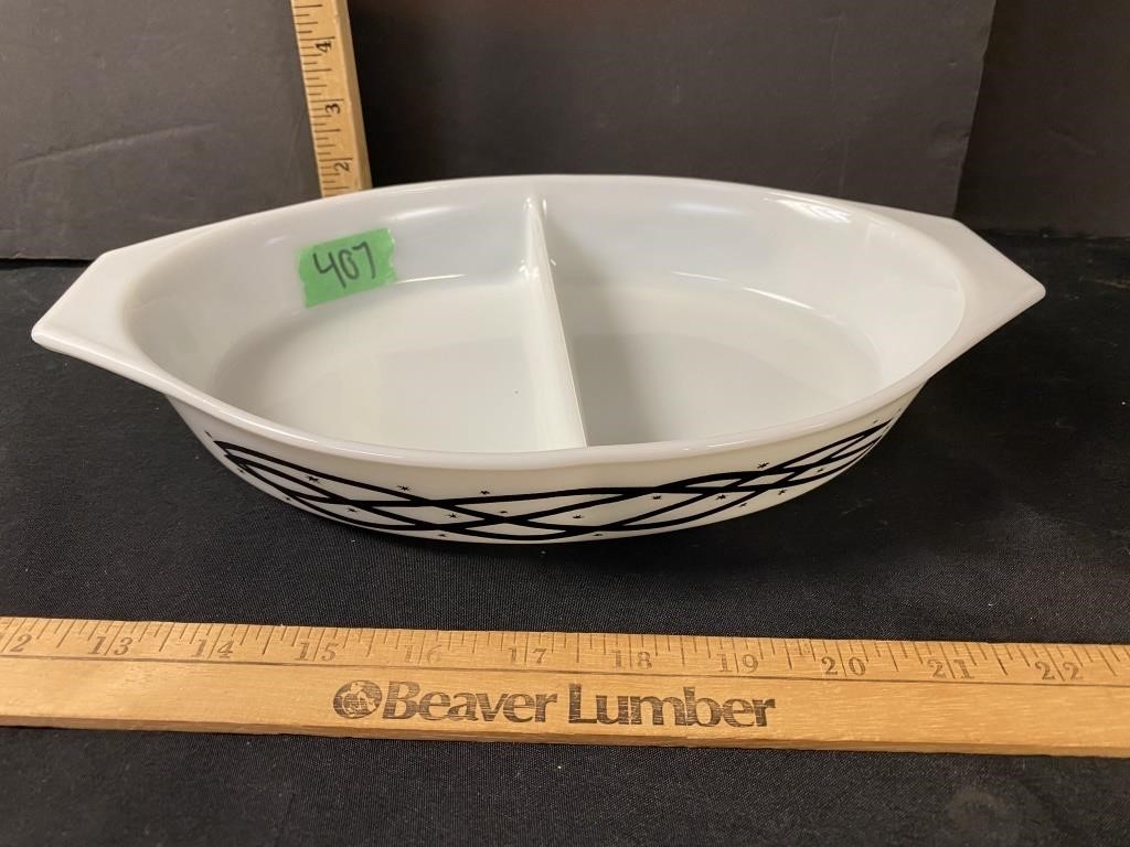 Divided Pyrex dish