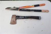 Fiskars & Kobalt Hickory Tomahawk Style Axe