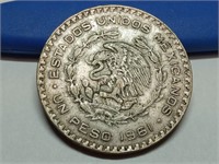OF) 1961 Mexico silver peso