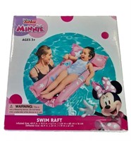 Disney Jr. Pink Minnie Mouse Swim Raft/Float 40.9"