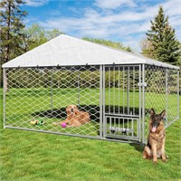 10x10 Large Outdoor Dog Kennel with Roof