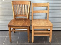 (2) Wood Chairs