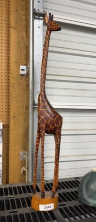 Large wooden giraffe