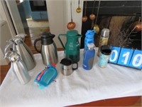 COFFEE CARAFFES, THERMOS, CUPS