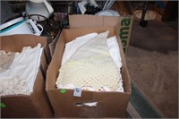 BOX LOT - LINENS - BOX LOT- MISC. ITEMS