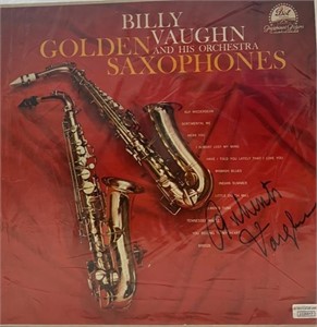 Billy Vaughn Signed Vinyl Album Cover COA