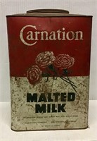 VINTAGE CARNATION MALTED MILK METAL CAN