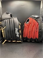 New baseball gloves (Rawlings & Mizuno)