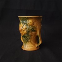 Roseville Brown Ceramic Flower Vase 57-4