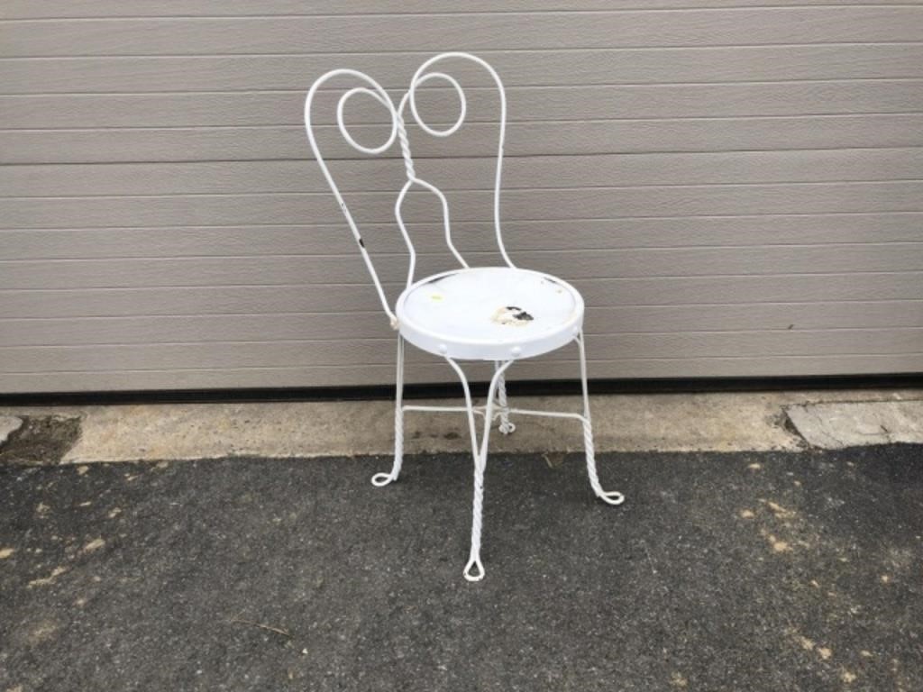 Metal Ice Cream Parlor Chair