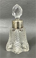 Antique JH Worrall&Son Sterling Rim Perfume Bottle