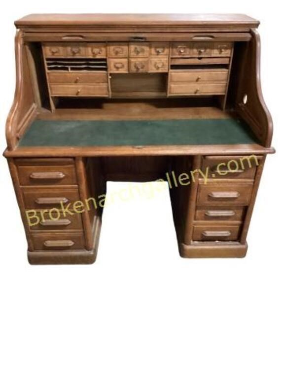 Oak S Roll desk