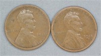 (2) 1918-S Wheat Pennies. Note: Poor Condition.