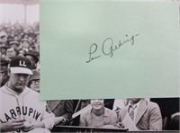 Lou Gehrig Signed Autograph Book Page