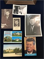 JFK pictures, postcards, memorial card