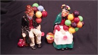 Two 8" Royal Doulton figurines: The Old Balloon