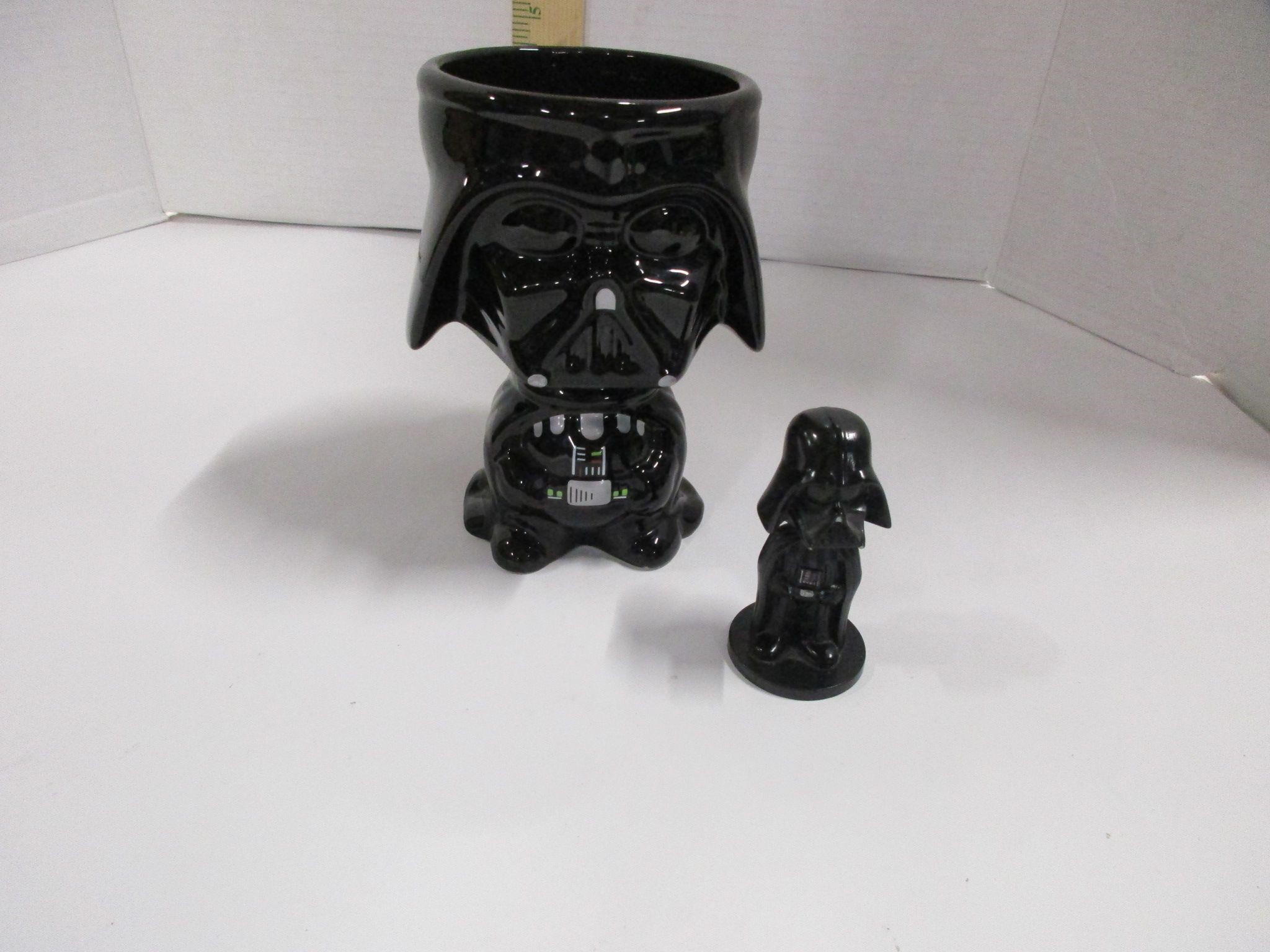 Darth Vader cup and bobble head