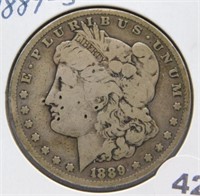 1889-S Morgan Silver Dollar.