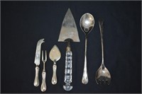 Assorted Silver Plated Serving Utensils