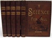 (5) VOLUMES "SCIENCE FOR ALL", ILLUSTRATED