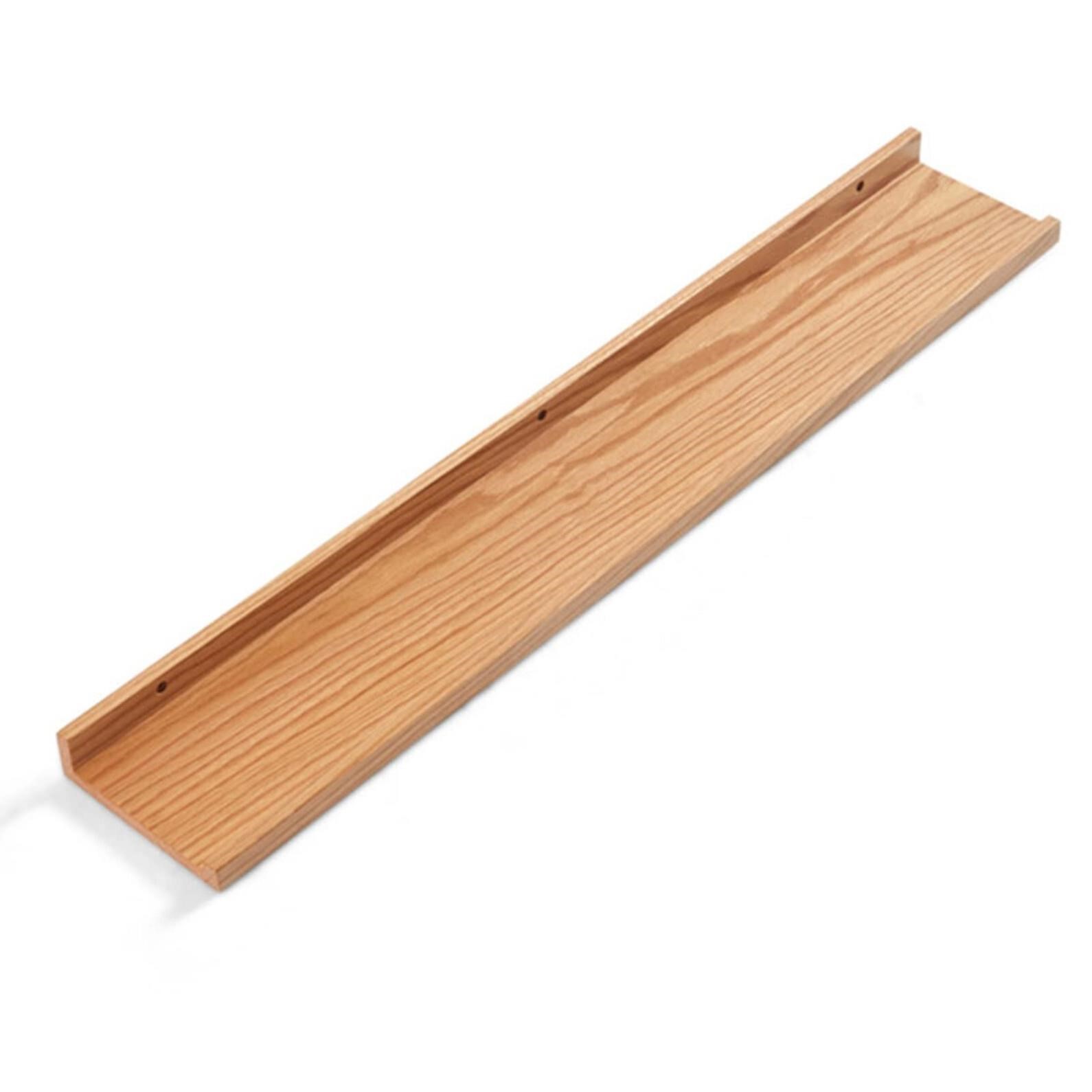 LXBAMKEA Wooden Floating Shelves, Wall Mounted Mou